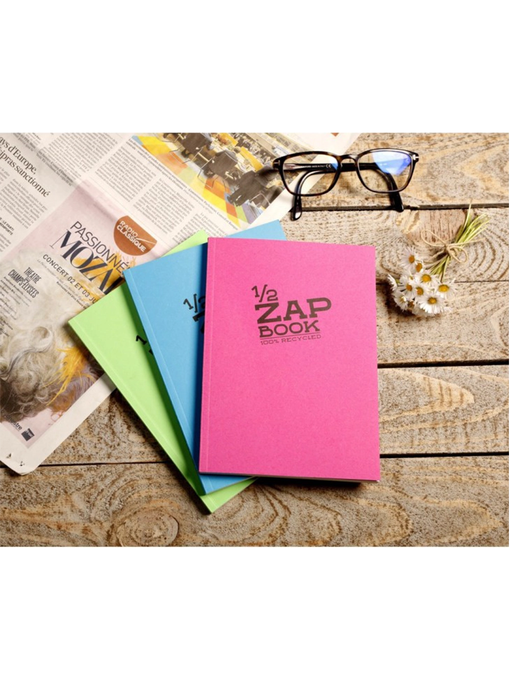 Clairefontaine 1/2 Zap Book Eskiz Defteri 80 g A5 80 Yaprak