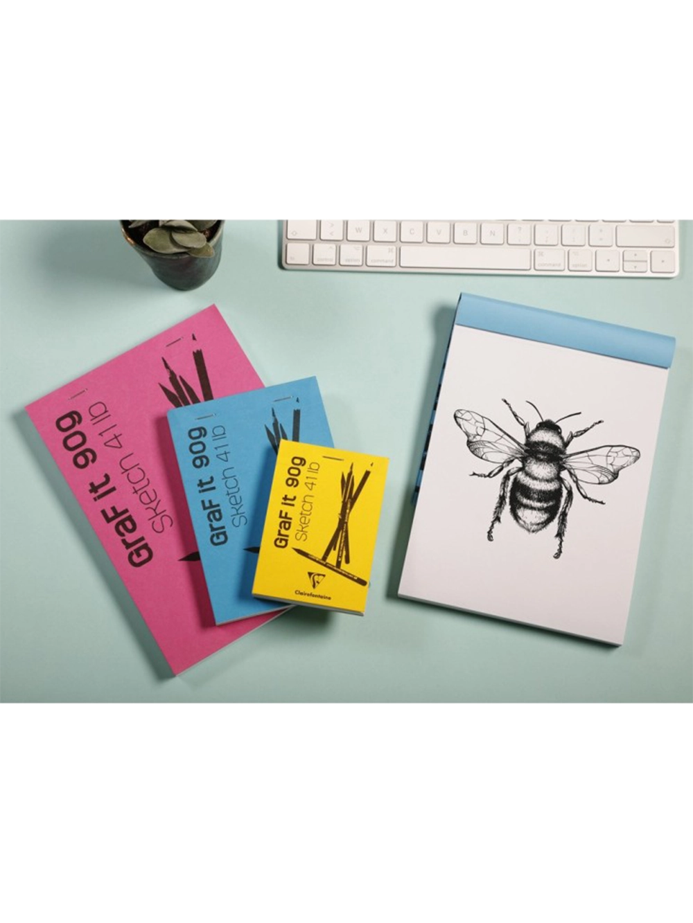 Clairefontaine Graf It Blanc Çizim Blok 90 g A4 80 Yaprak