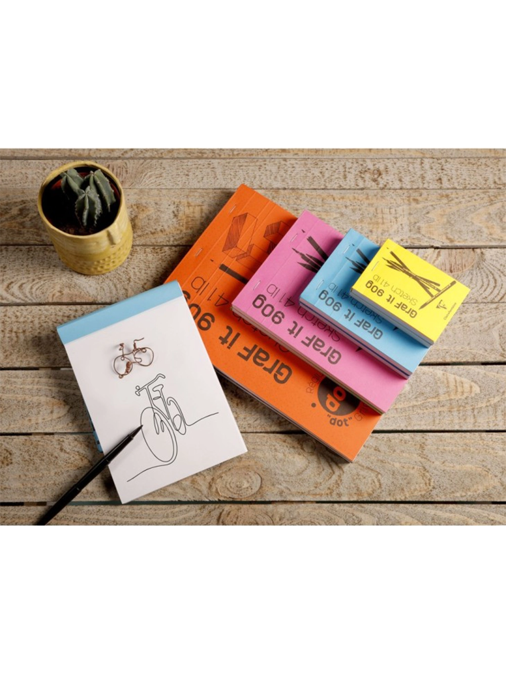 Clairefontaine Graf It Blanc Çizim Blok 90 g A5 80 Yaprak