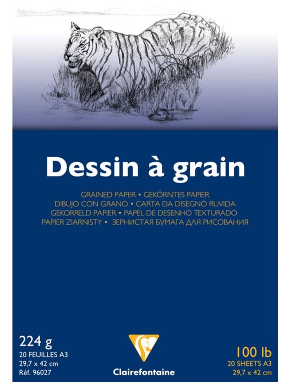 Clairefontaine Dessin A Grain Çizim Blok 224 g A3 20 Yaprak