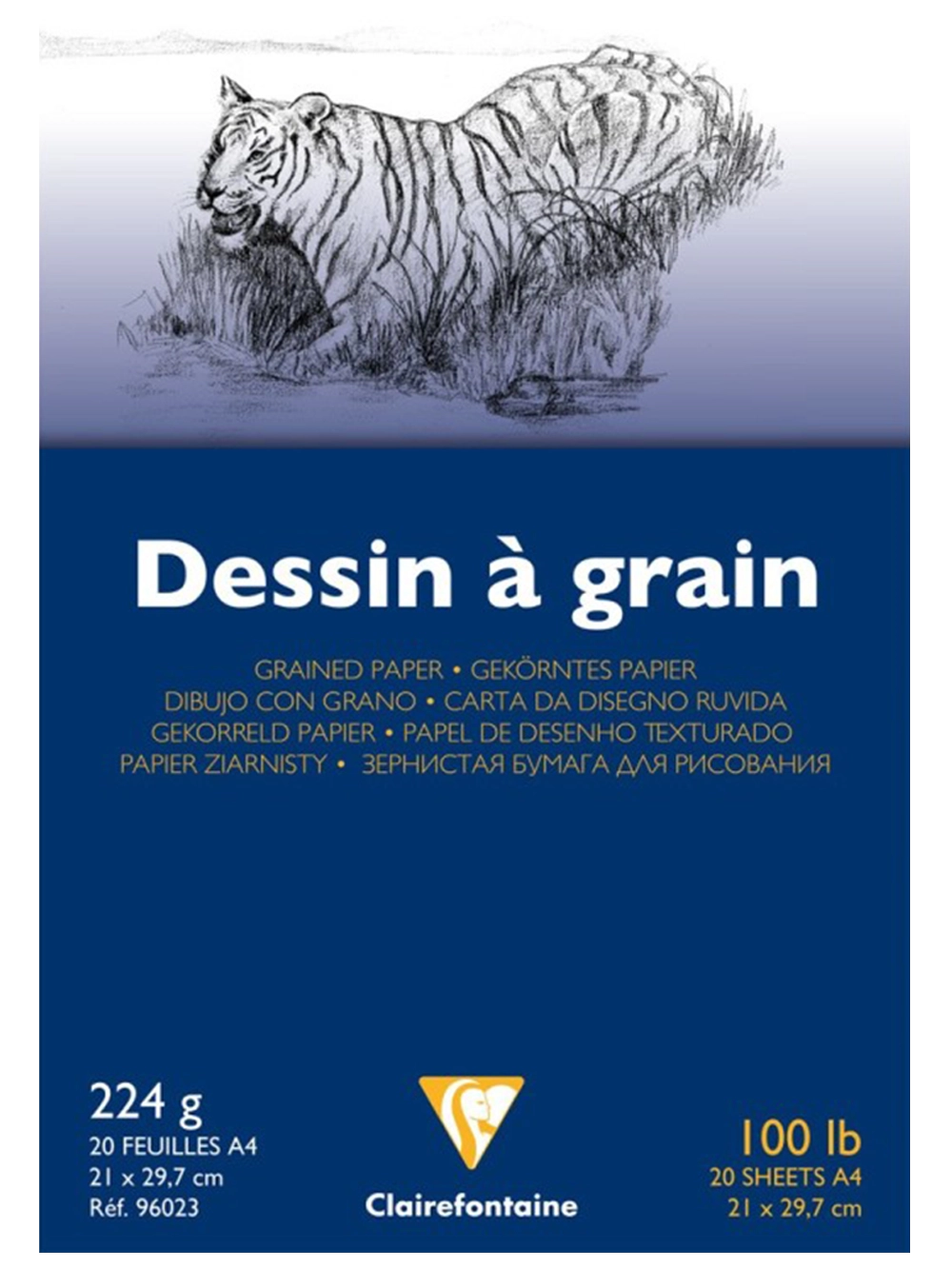 Clairefontaine Dessin A Grain Çizim Blok 224 g A4 20 Yaprak