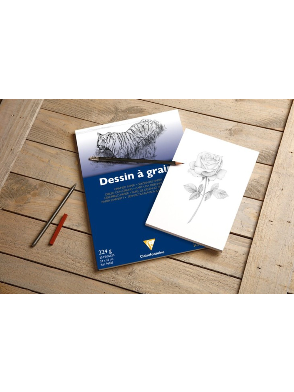 Clairefontaine Dessin A Grain Çizim Blok 224 g A4 20 Yaprak