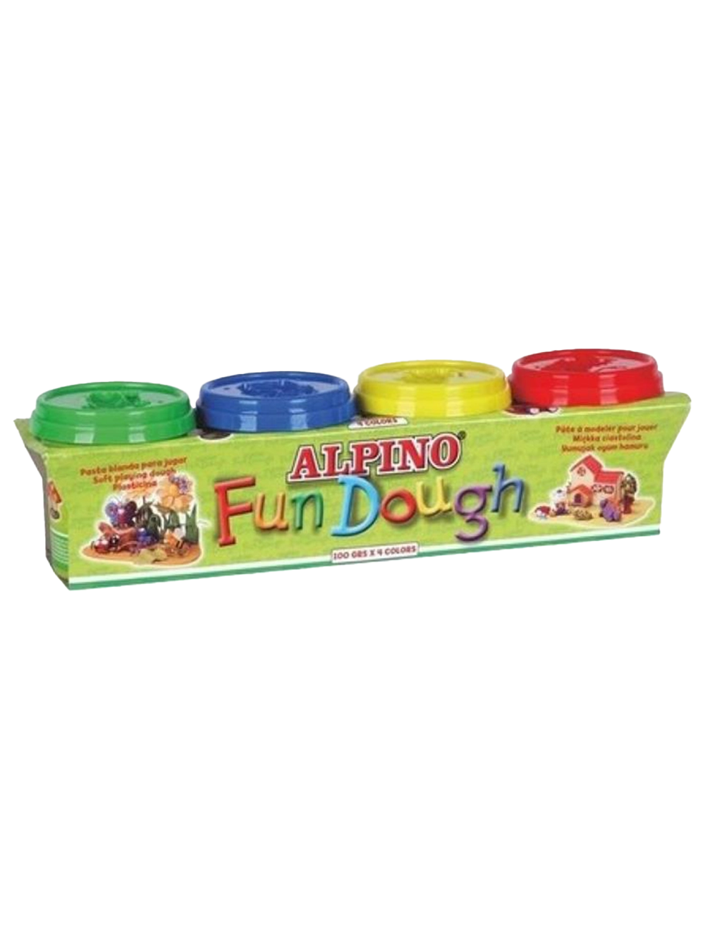 Alpino Oyun Hamuru 140 g x 4 Renk
