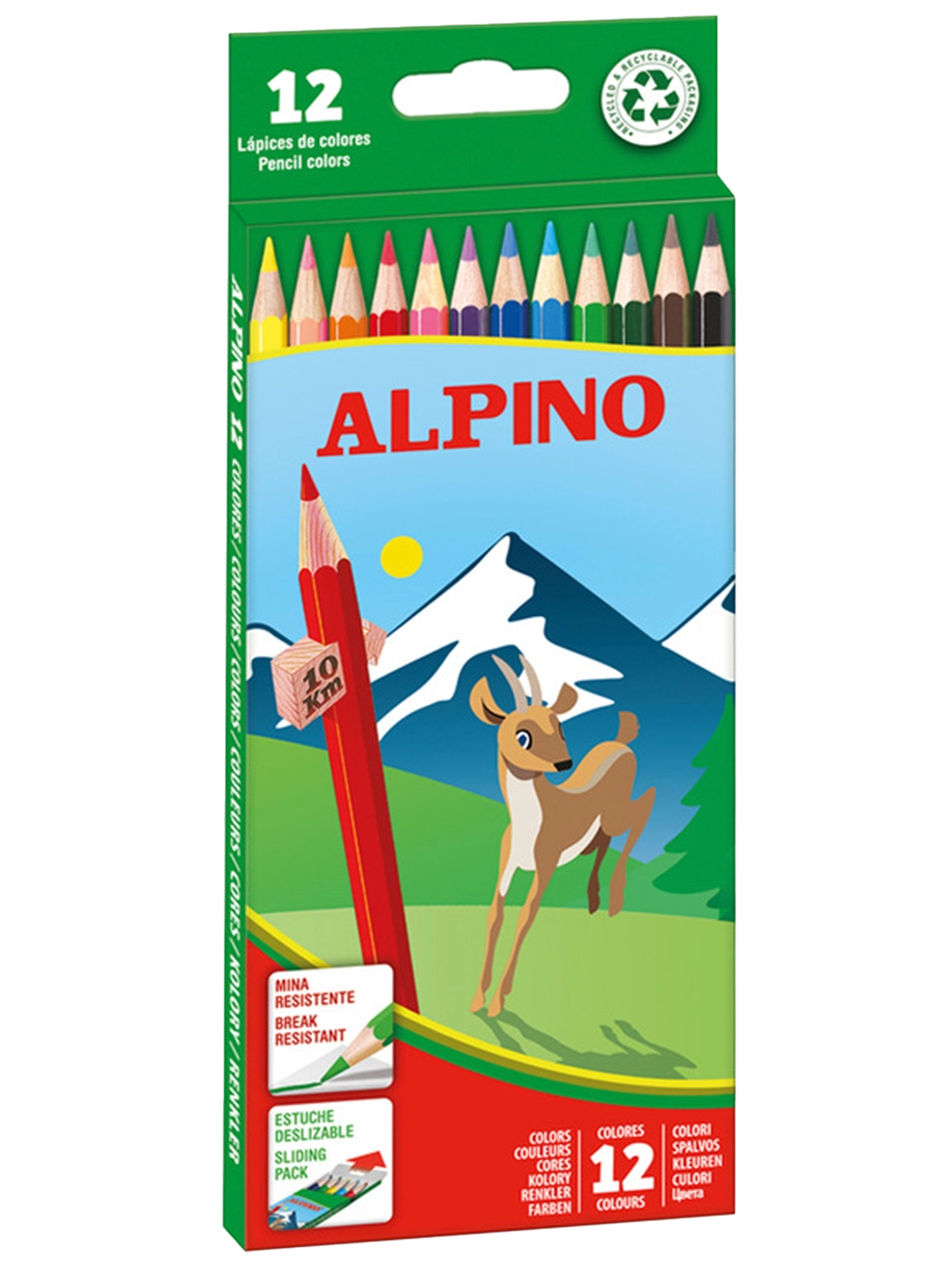 Alpino Kuru Boya Kalemi 12 Renk