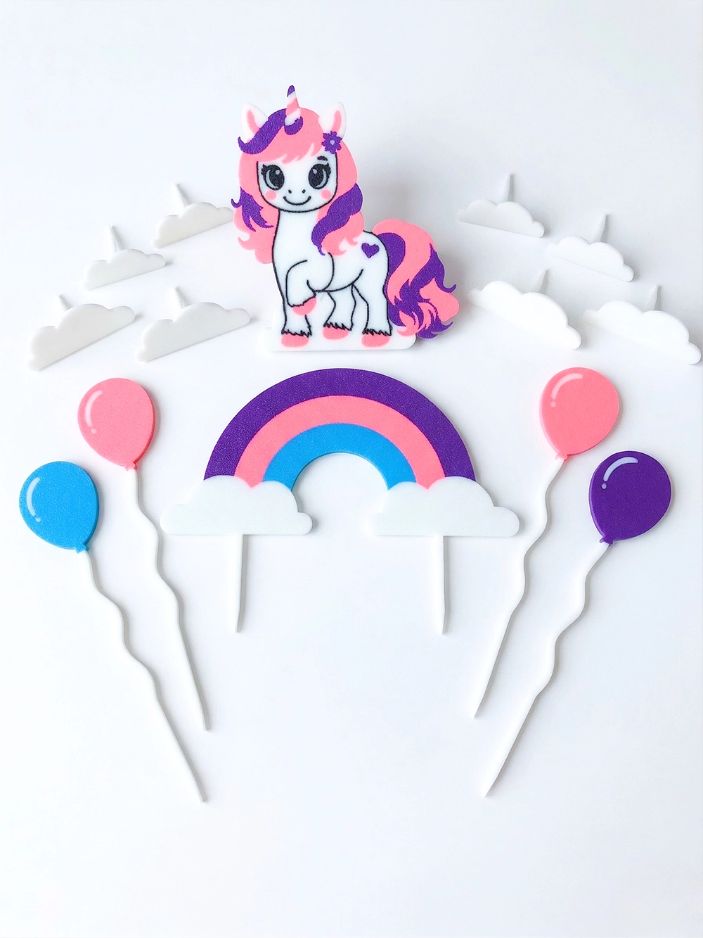 Gomy 3D Unicorn Pasta Süsü Seti