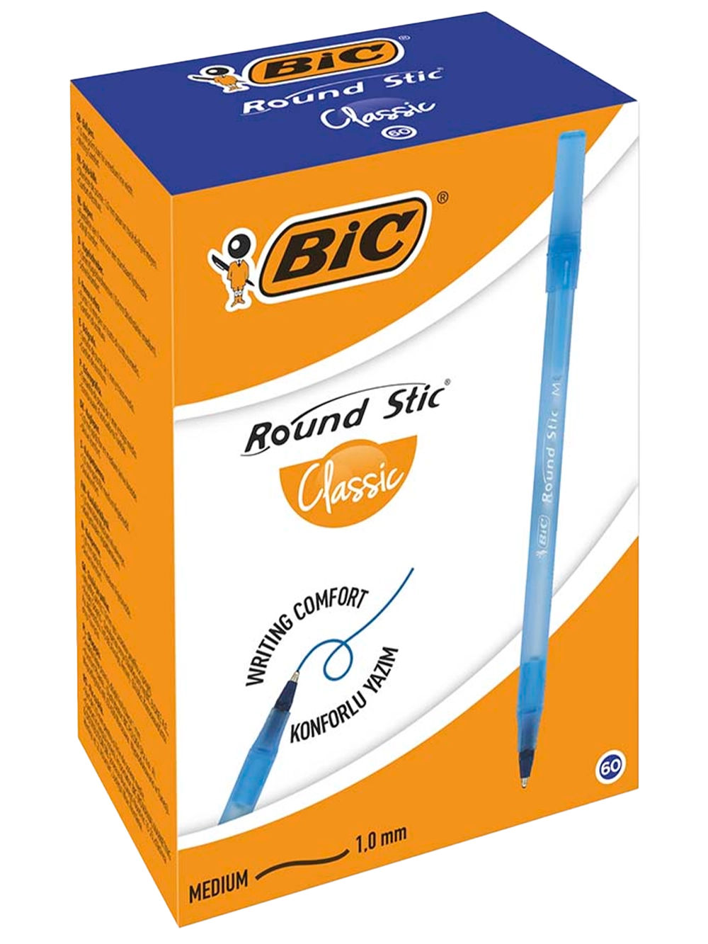 Bic Round Stic Classic Tükenmez Kalem Mavi 60'lı