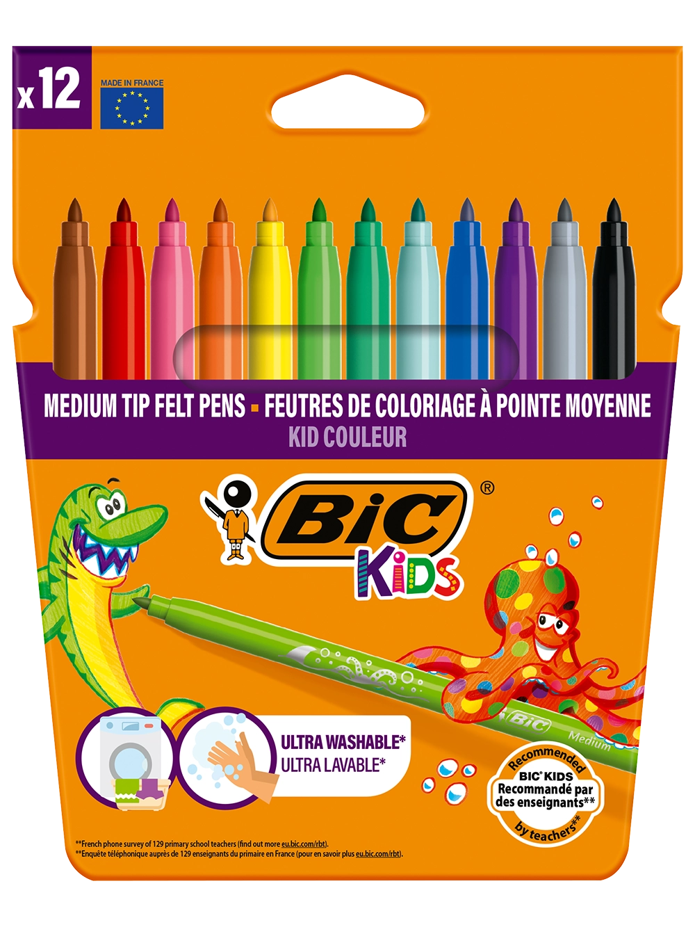 Bic Kids Kid Couleur Keçeli Kalem 12 Renk