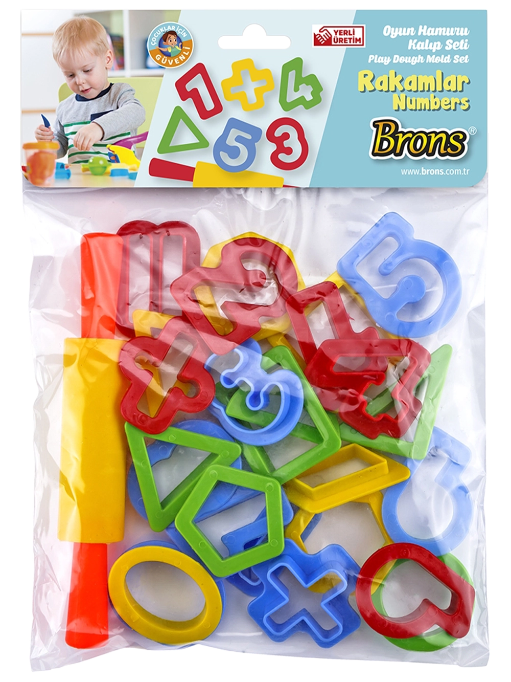 Brons Oyun Hamuru Matematik Kalıp Seti BR-472