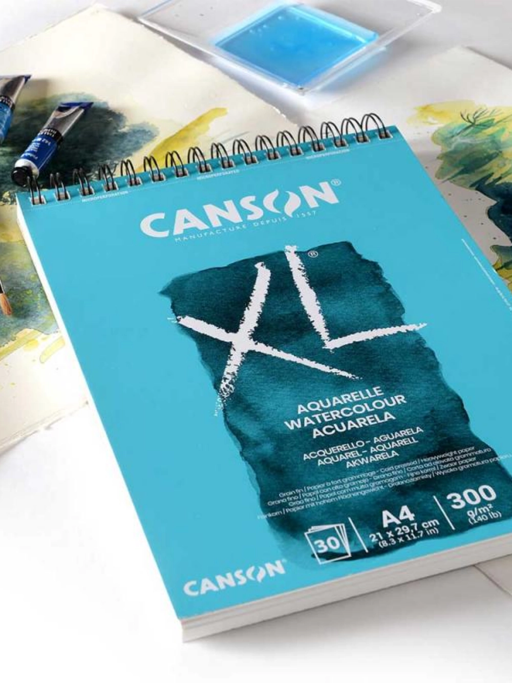 Canson XL Sulu Boya Blok 300 g A5 20 Yaprak Spiralli