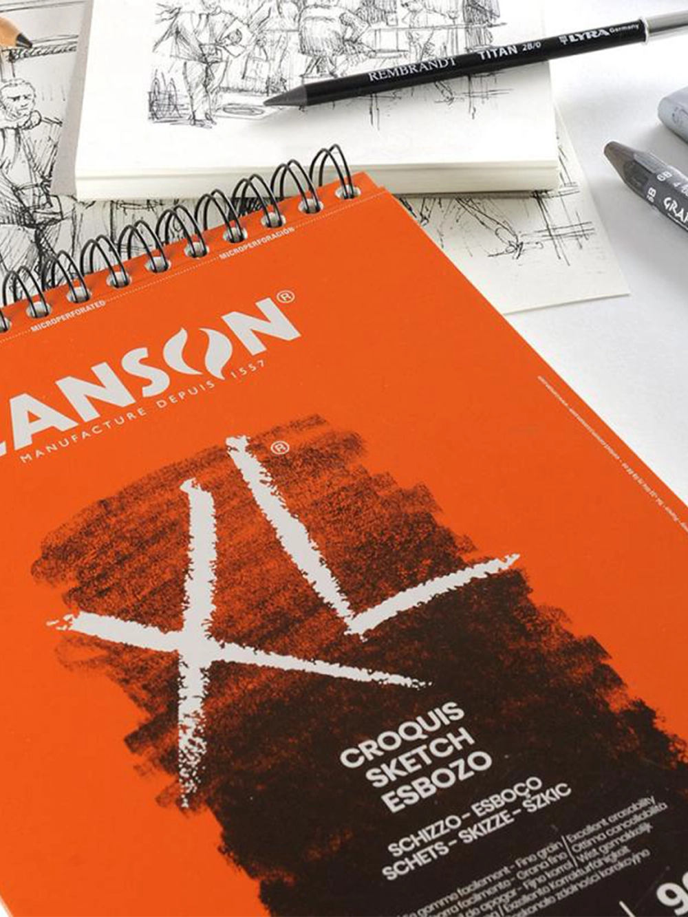 Canson XL Eskiz Blok 90 g A3 50 Yaprak Spiralli