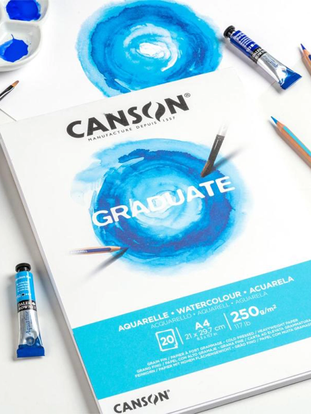 Canson Graduate Sulu Boya Blok 250 g A5 20 Yaprak