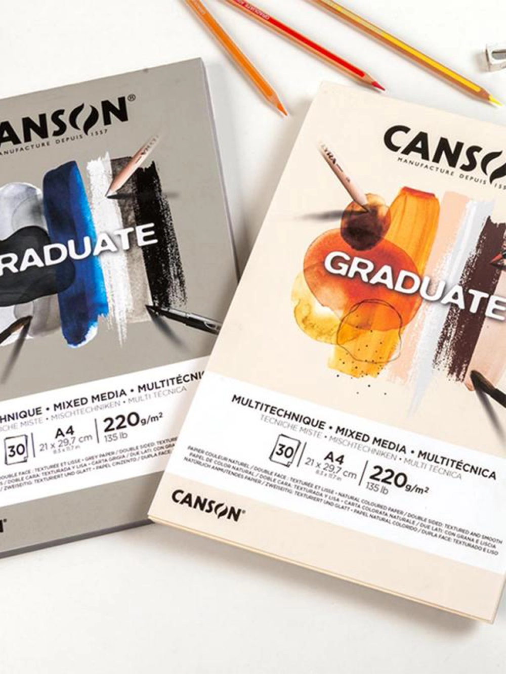 Canson Graduate Multi Teknik Natürel Blok 220 g A3 30 Yaprak
