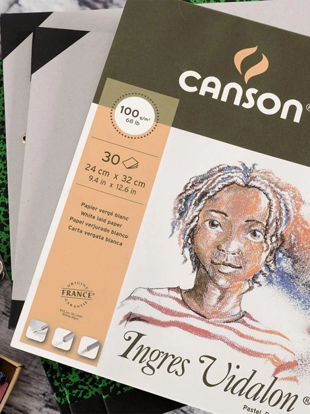 Canson Ingres Vidalon Pastel Blok 100 g 24x32 cm 30 Yaprak