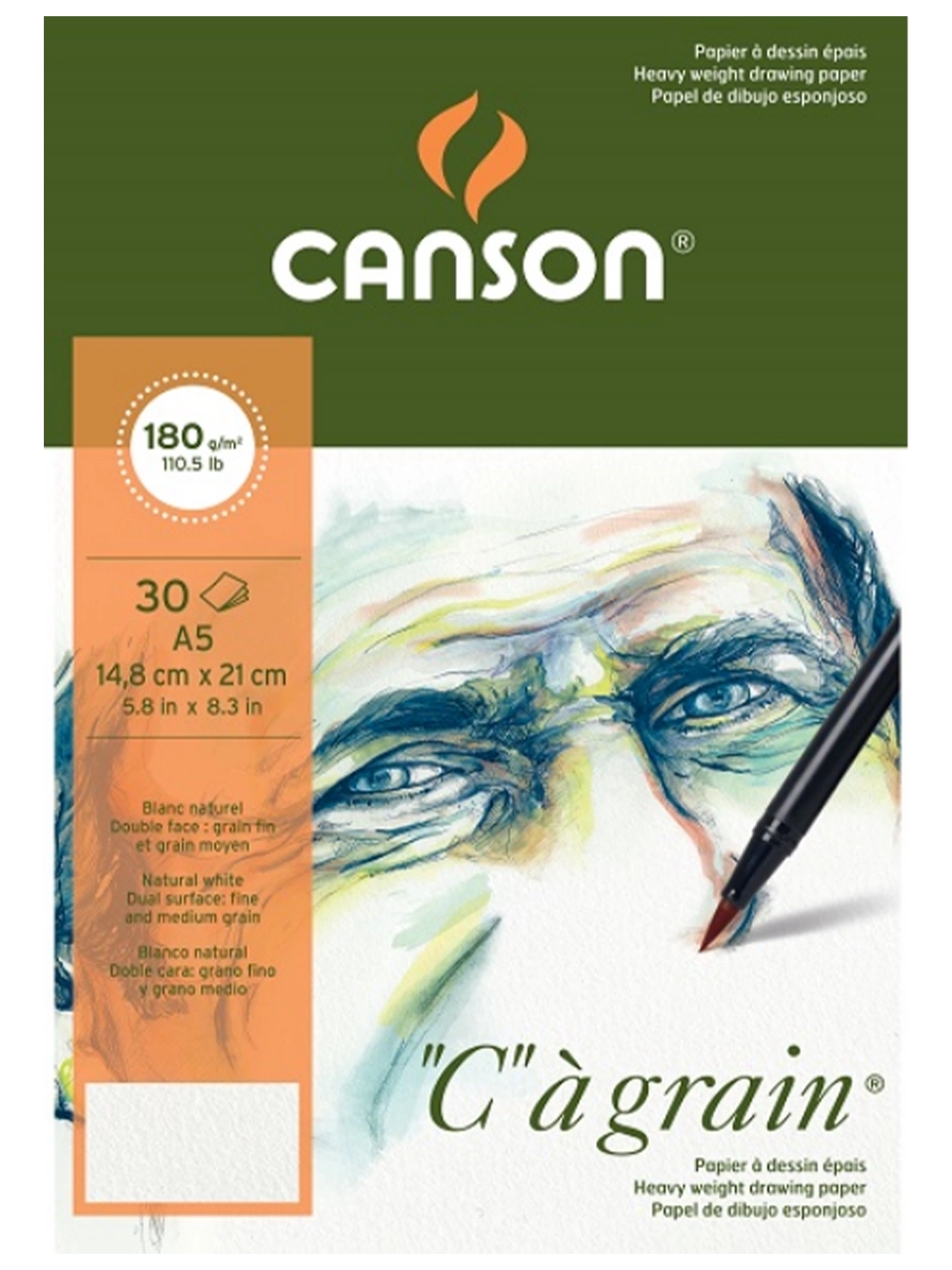Canson Cagrain Çizim Blok 180 g A5 30 Yaprak