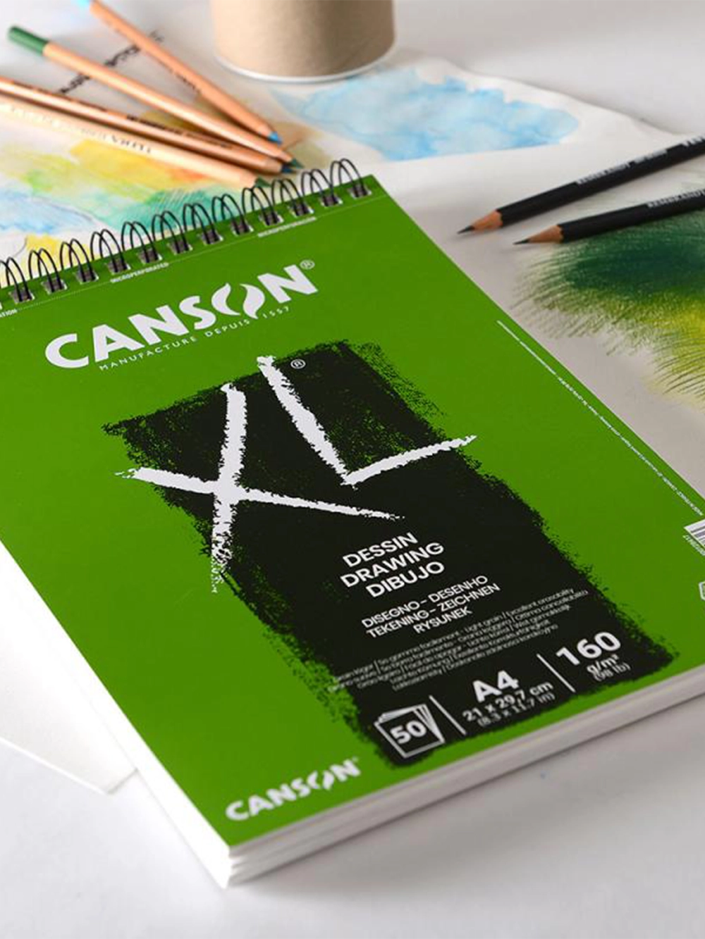 Canson XL Çizim Blok 160 g A4 50 Yaprak Spiralli