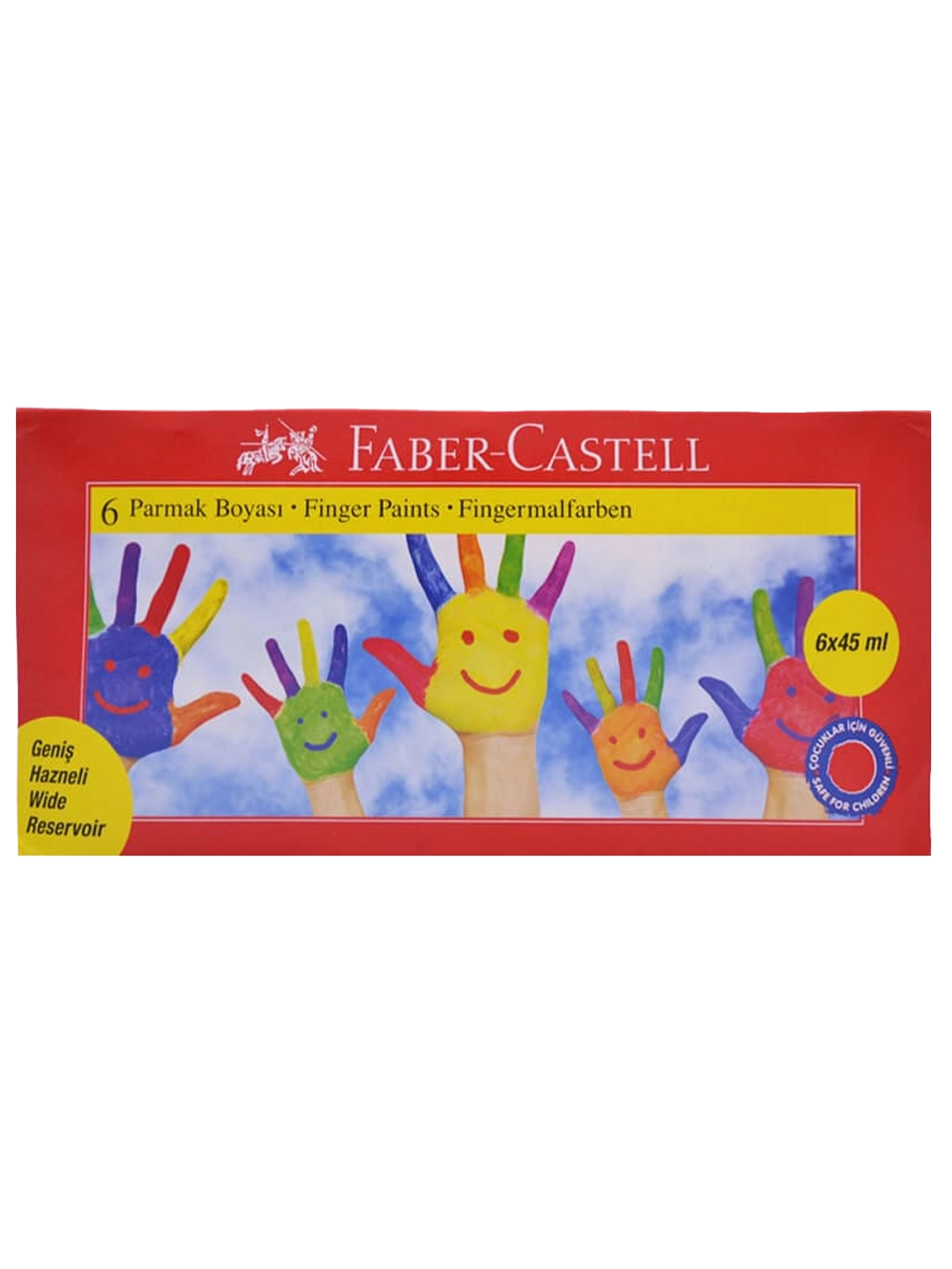 Faber-Castell Parmak Boyası 45 ml x 6 Renk