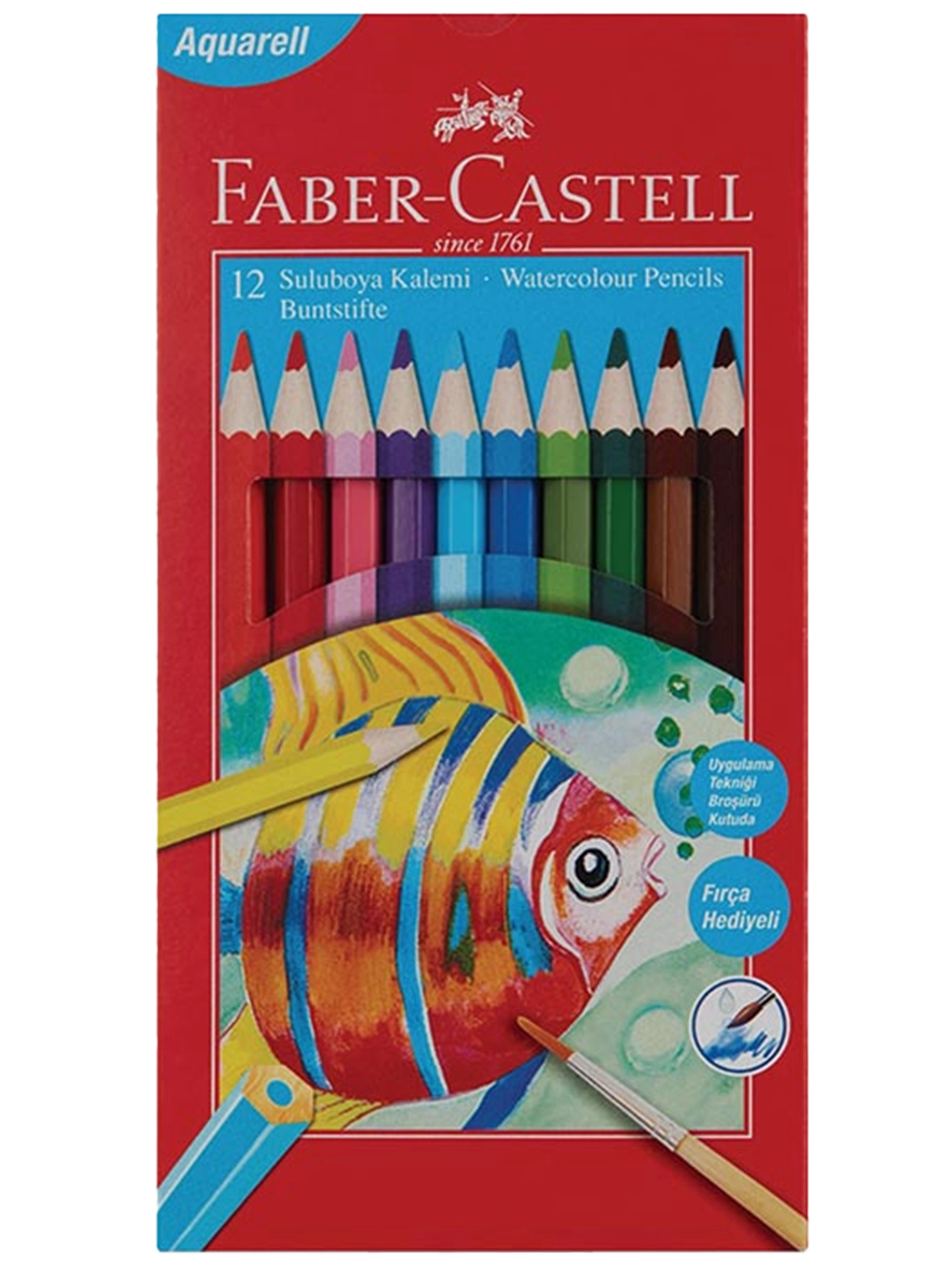 Faber-Castell Sulu Boya Kalemi 12 Renk
