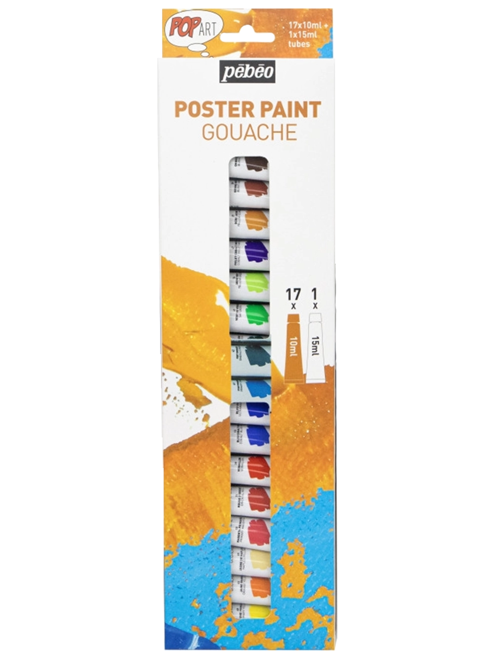 Pebeo Pop Art Guaj Boya 17+1 Renk